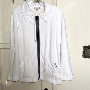 Elegant White Utility Jacket